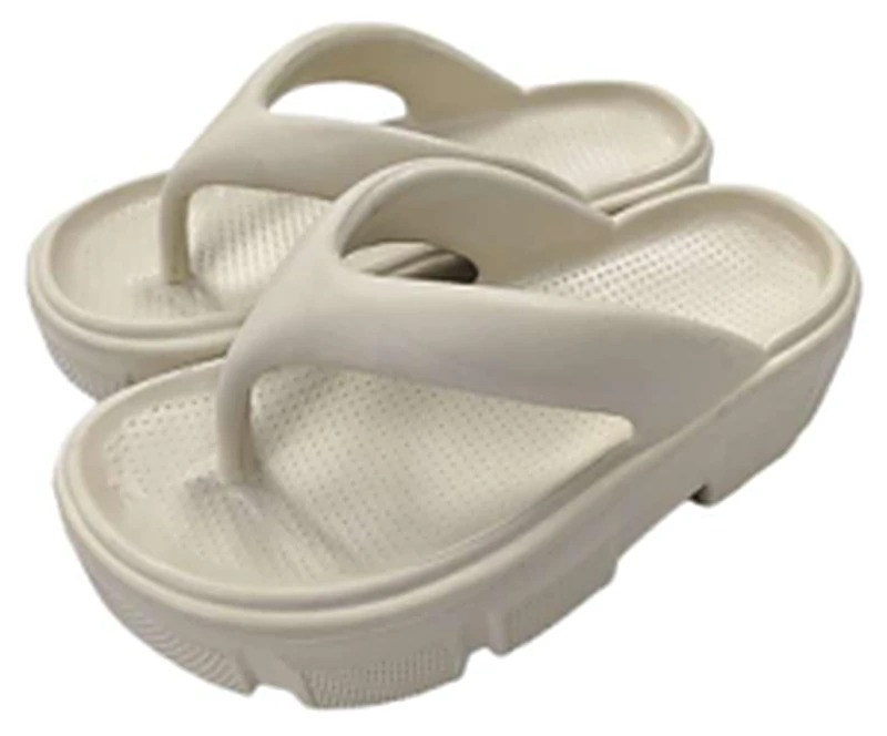 Chinelo de Dedo Salto Médio 5004 Feminino na cor Areia